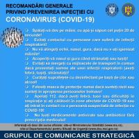 Gov.ro Recomandri Generale Privind Prevenirea Infectiei Cu Coronavirus Covid 19